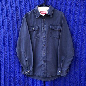 SOLD!! Vintage Wrangler Work Shirt, Cotton, Button-Up, Medium